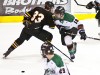 Featured Image: Warroad's Nick Jaycox (33) steps into East Grand Forks' Brandon Loven (18) in the 2013 Section 8A final. (Photo/Tim Kolehmainen)