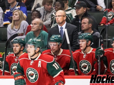 Featured Image: The Wild's four-game winning streak has cooled coach Mike Yeo's hot seat. (Photo: Jeff Wegge/MHM)