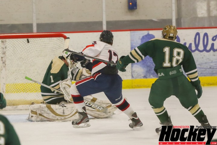 Matt scores the backbreaking goal on a breakaway for Albert Lea. (MHM Photo/Jeff Wegge)