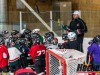 Thomas Vanek at the lumberyard helping out kids