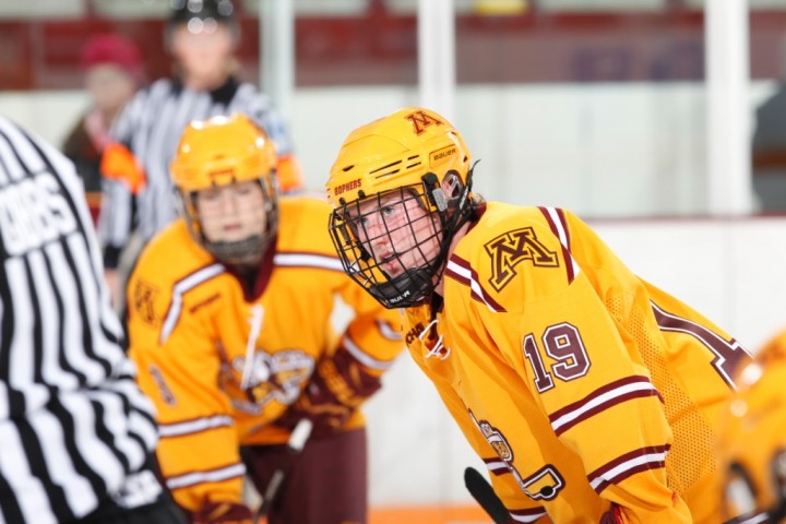 Minnesota coach Brad Frost says Pannek, "sees the ice at an elite level." (Photo - Eric Miller/Gopher Athletics)