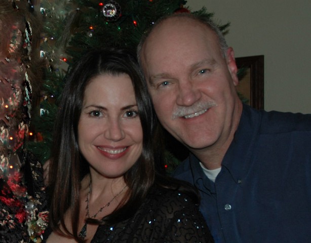 Ricka and Mike Powers in a 2006 Christmas photo.